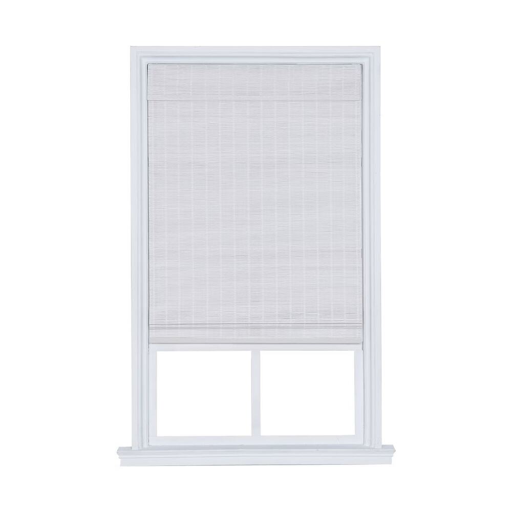 36X48 Home Basics Cordless Sayville Bamboo Roman Shade